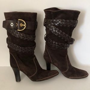 Coach Randie Suede Boots Made in Italy. Size 10
